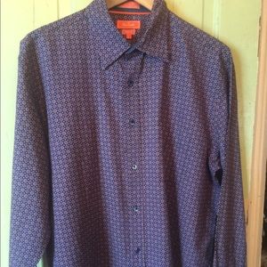 Men's Faconnable Jean dress shirt L New
